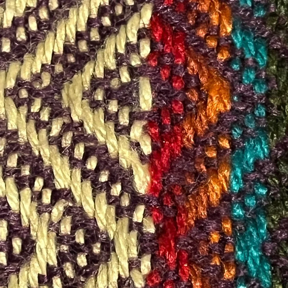 Multicolor Alpaca Striped Scarf